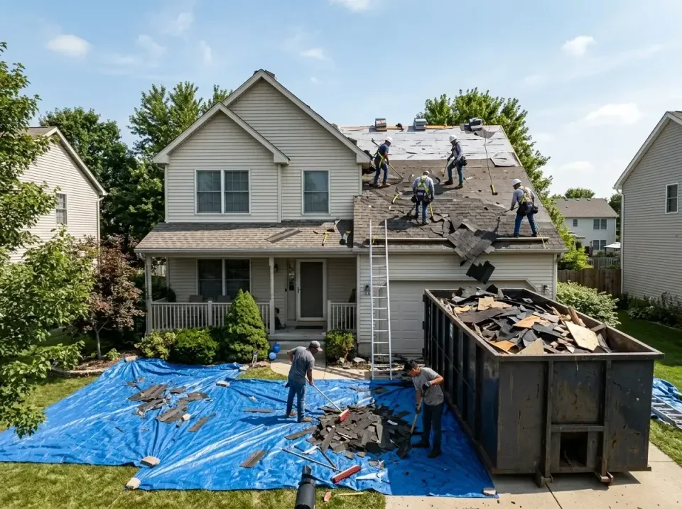 roof-replacement-debris-remova-004 — frequently asked questions, Cheapest Dumpster Rentals in Galesburg, IL